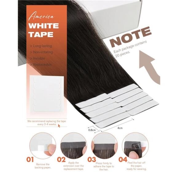 Sunny Hair Tape in Hair Extensions Real Human Hair Invisible Remy Hair main image 5